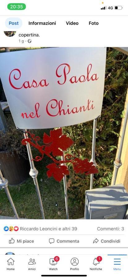 مبيت وإفطار كاستيلْنْوافو بيراردين Casa Paola Nel Chianti المظهر الخارجي الصورة